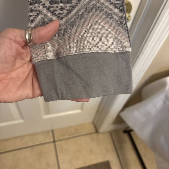 Victoria Secret Fair Isle Thermal Waffle Cozy Legging Lounge Pajama Pant, size L - Picture 5 of 8